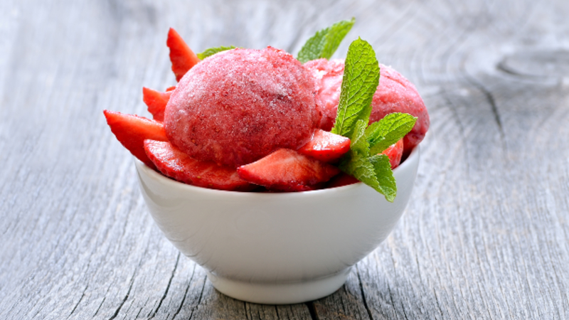 Vanilla Berry Sorbet